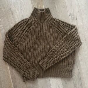 Vince Chunky Knit Cashmere/Wool Turtleneck Sweater